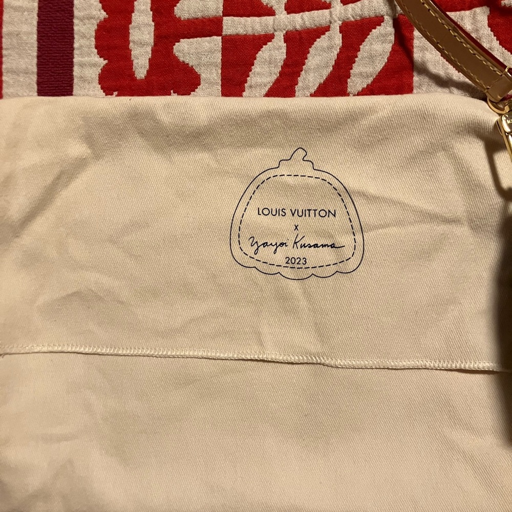 Louis Vuitton Yayoi Kusama Collaboration Nano Speedy Monogram Shoulder Bag Canva - Picture 2 of 9